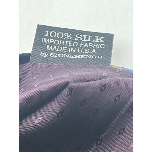 Cocktail Collections by Stonehedge Silk Necktie Chardonnay Geometric Multi-Color - Picture 7 of 9